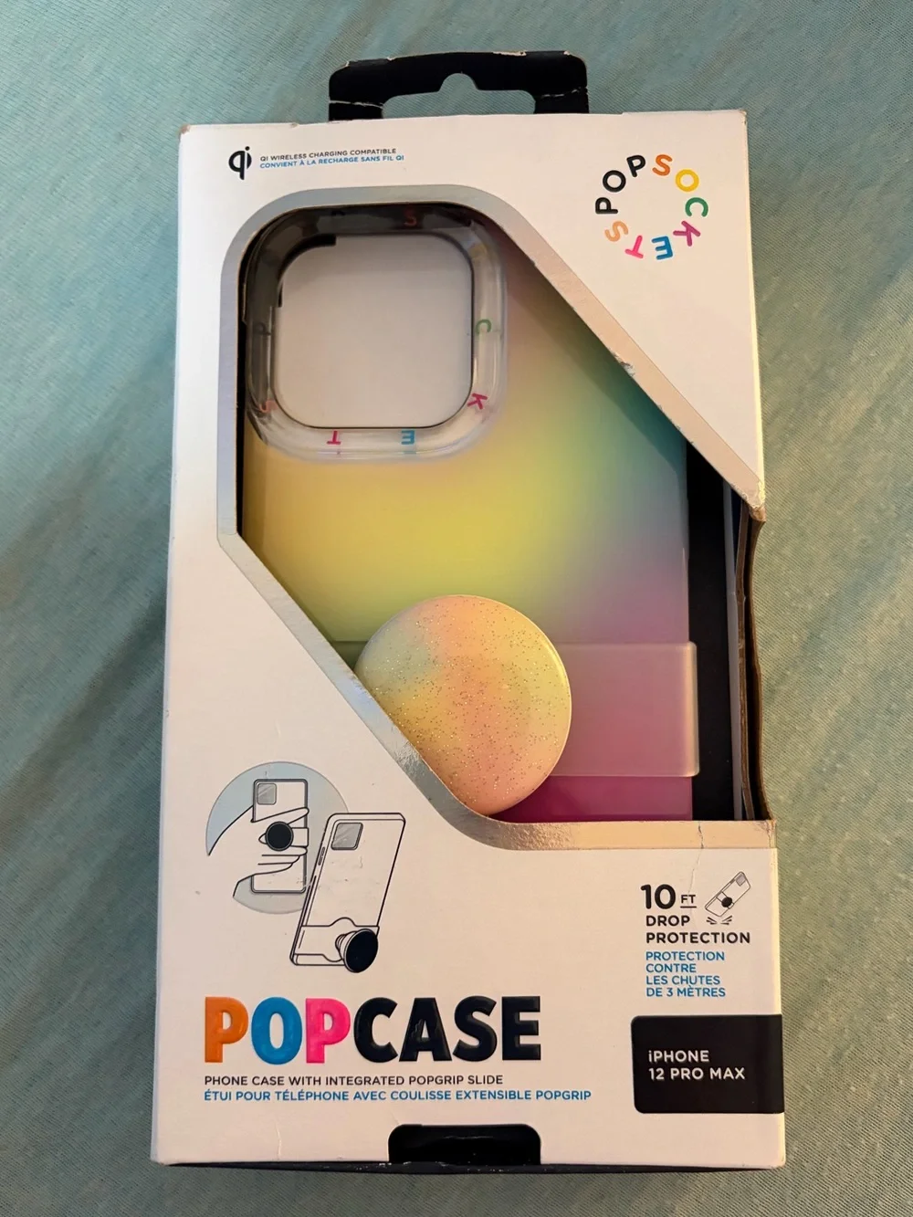 PopSockets PopCase with Rainbow Ombre Slide PopGrip